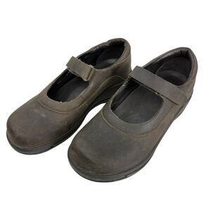 Dansko Mary Jane Brown Size 36 US 6 Nubuck Leather Round Toe Casual Comfort Shoe